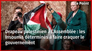 Drapeau palestinien à l’Assemblée : les Insoumis déterminés à faire craquer le gouvernement