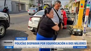 Policías disparan por equivocación a dos mujeres en Veracruz