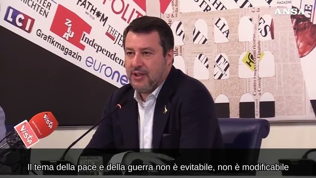 Ucraina, Salvini: "Non votero' invio armi se verranno usate per colpire territorio russo"