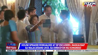 House Speaker Romualdez at SP Escudero, nagkausap sa Malacañang ukol sa direksiyon ng Kongreso