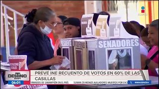 El INE prevé una eventual recuento de votos en 102 mil 388 casillas