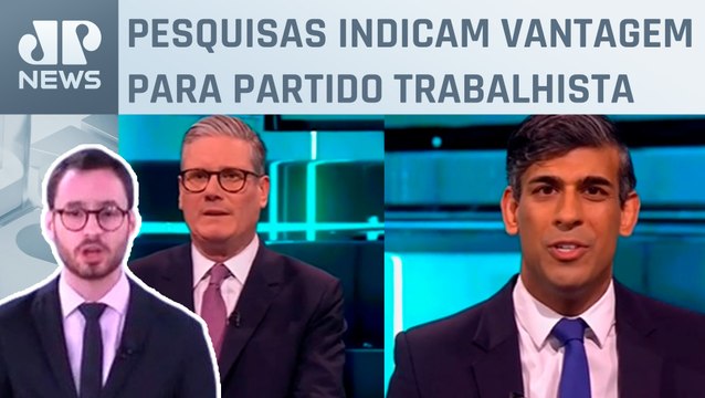 Rishi Sunak e Keir Starmer têm primeiro debate no Reino Unido; Neitzke analisa