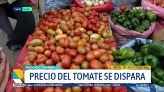 La cuartilla del tomate subió más del doble en mercados de Cochabamba, el alza también alcanza a otros productos