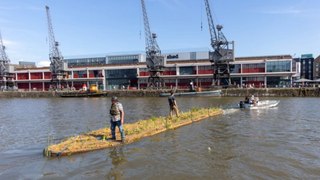 Bristol harbour gains a ‘living floating island’