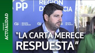López Miras afirma que la carta de Pedro Sánchez 