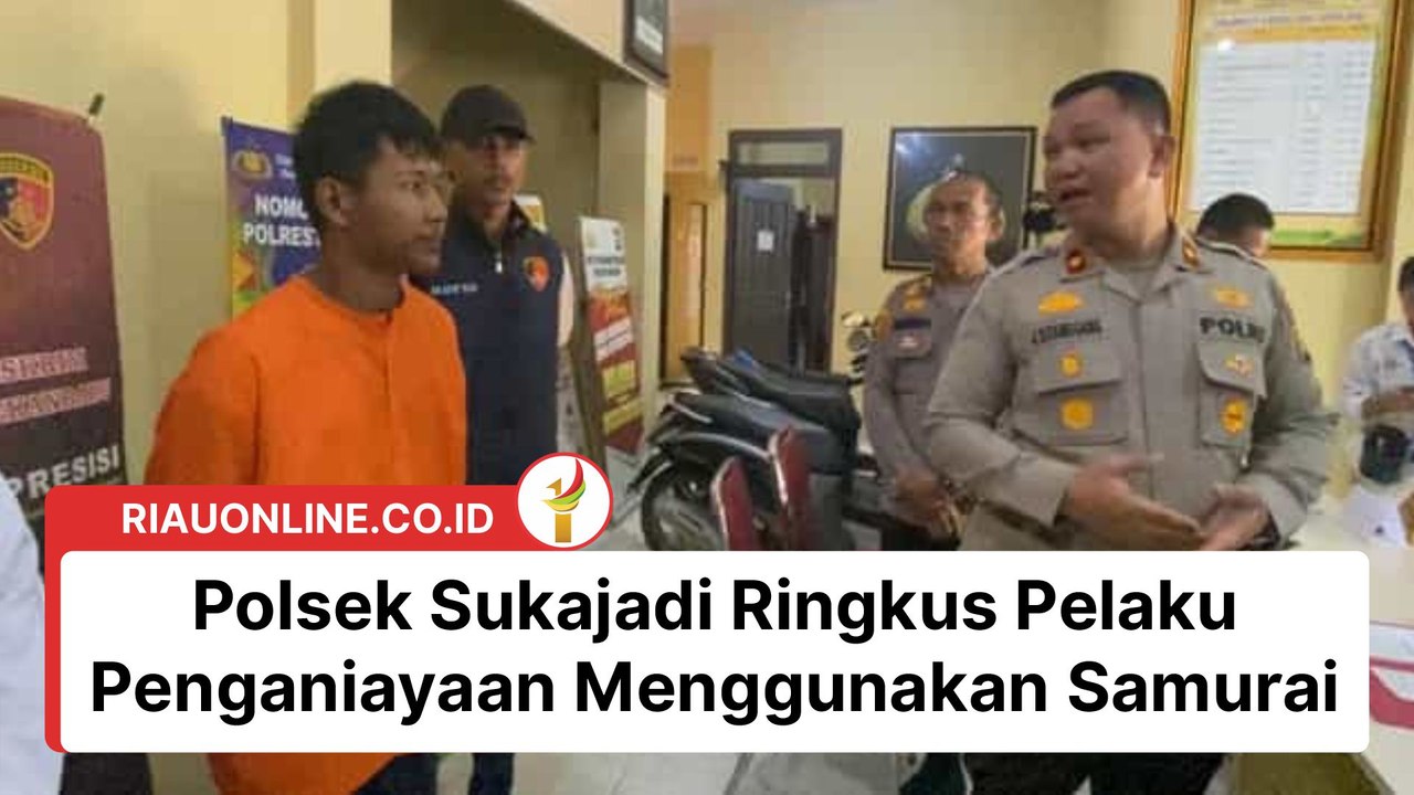 Polsek Sukajadi Ringkus Pelaku Penganiayaan Menggunakan Samurai