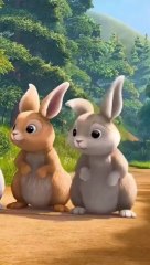 cute bunnies are playing