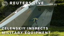 LIVE: Ukrainian President Volodymyr Zelenskiy inspects French-manufactured military equipment