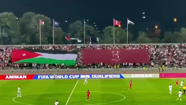 ماذا هتفت الجماهير الأردنية بالدقيقة 25 من مباراة النشامى