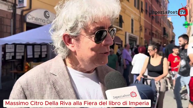 Massimo Citro Della Riva alla Fiera del libro di Imperia