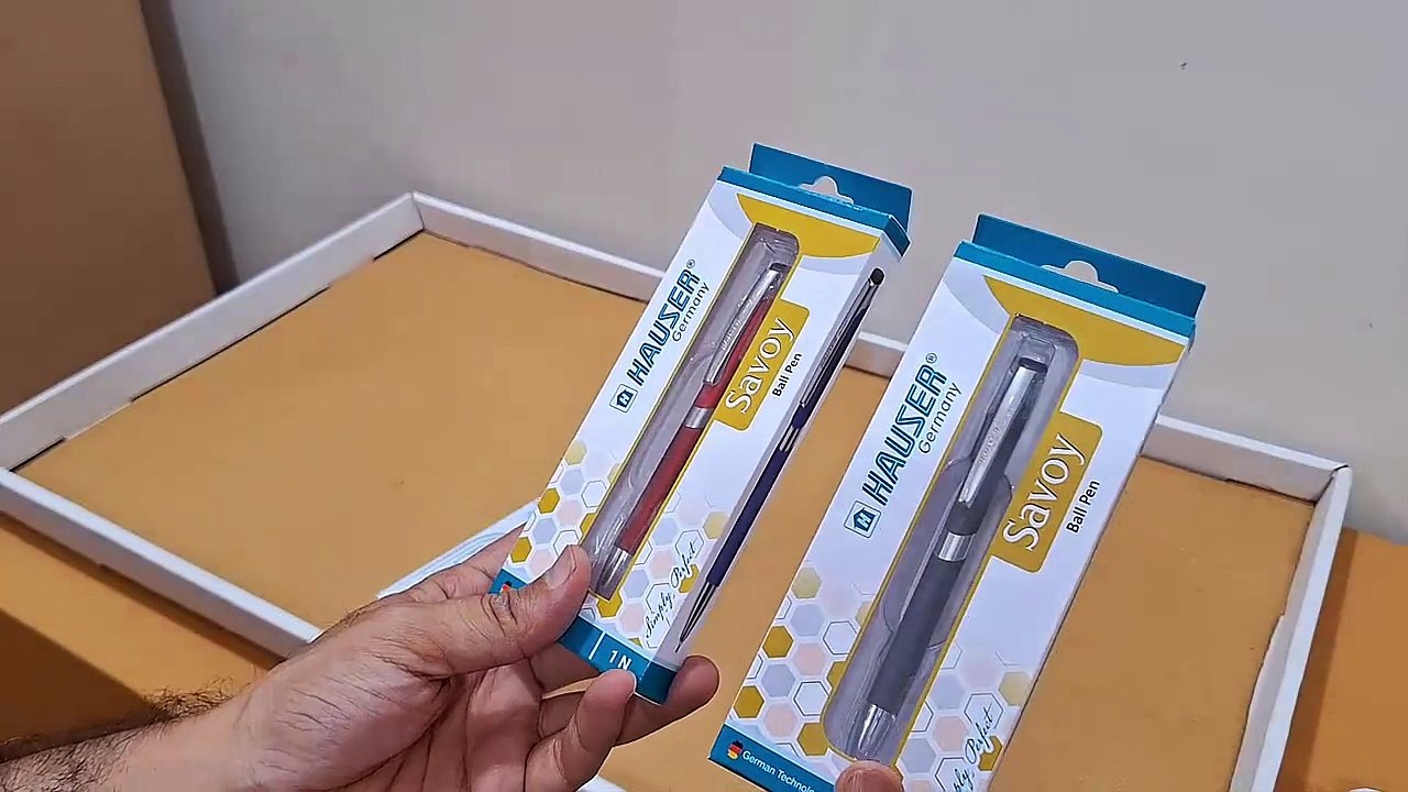 Unboxing and Review of Hauser Savoy Extra Writing Ball Pen and Hauser Aurus Carbon Metal Ball Pen