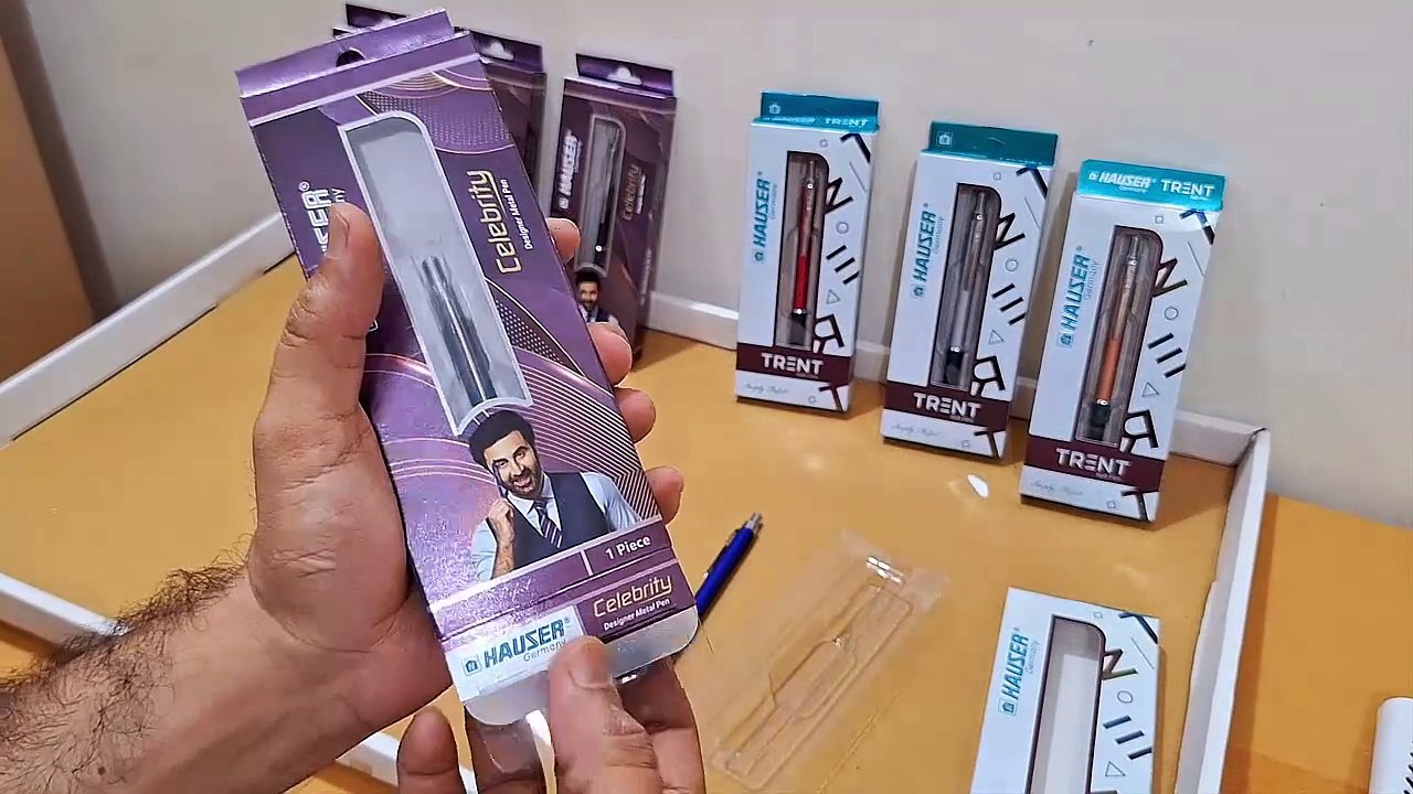 Unboxing and Review of Hauser Germany Celebrity Metal Ball Pen and Hauser Trent Retractable Ball Pen