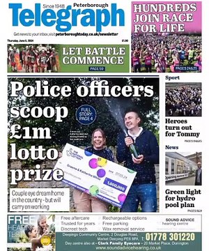 Headlines from the Peterborough Telegraph