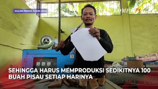 Perajin Pisau dan Golok Kulon Progo Kebanjiran Pesanan Jelang Iduladha