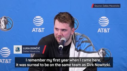 Download Video: Doncic recalls 'surreal' Mavs season with Nowitzki