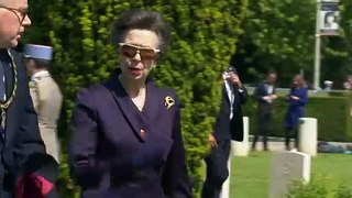 Princess Anne meets with veterans on D-Day anniversary