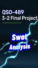 Conducting a SWOT Analysis: QSO 489 3-2 Final Project Milestone One Guide