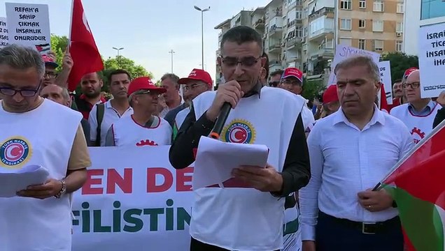 İstanbul İşçi Sendikaları Şubeler Platformu’ndan Filistin eylemi