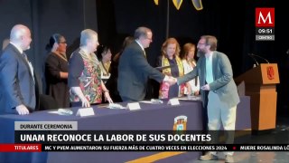 Rector de la UNAM reconoce labor de sus docentes en ceremonia