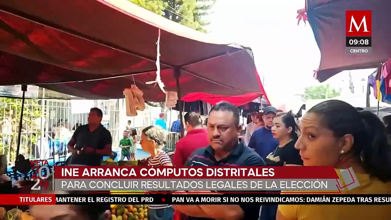 Arrancan cómputos distritales del INE para obtener resultados oficiales de las elecciones