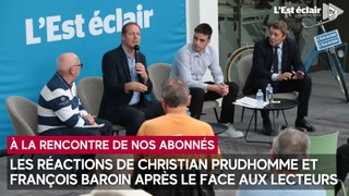 Les réactions de Christian Prudhomme et François Baroin après leur échange avec nos lecteurs