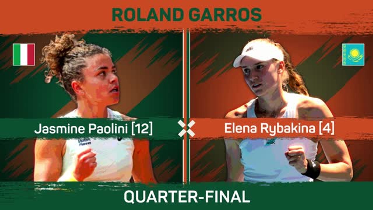 Paolini upsets Rybakina in French Open quarter...