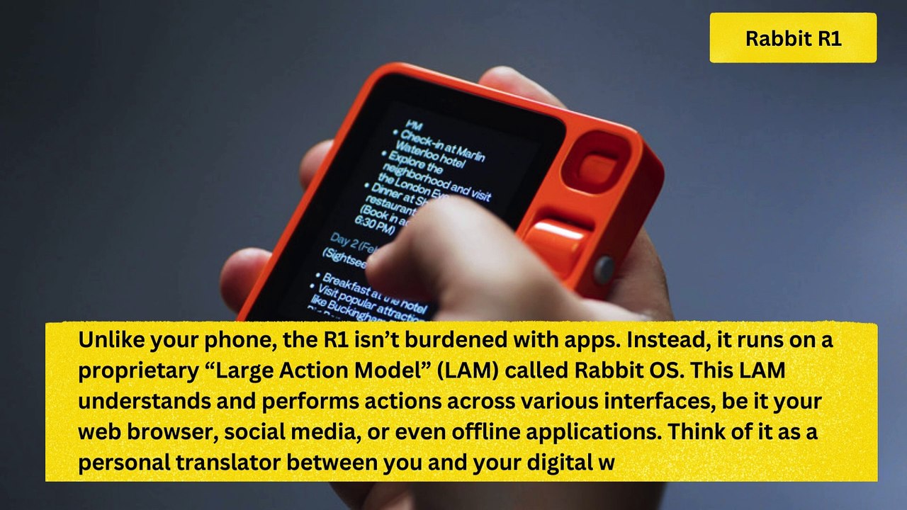 Forget Your Phone, Meet Rabbit R1: The Pocket-Sized AI Agent - video ...