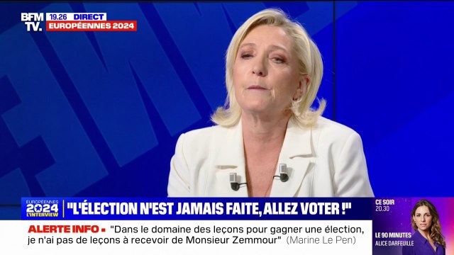 Élections européennes: L'élection n'est jamais faite (...) Il faut aller voter , assure Marine Le Pen