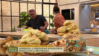 Rosquinha enrolada e recheada | Band Receitas