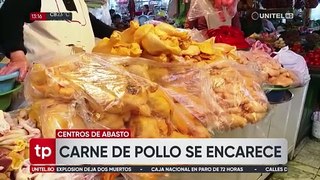 El kilo de pollo también sufre un leve incremento en los mercados de Cochabamba