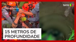 Homem que ficou preso por quatro dias dentro de poço é resgatado no ABC Paulista