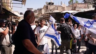 Fanatik Yahudiler Doğu Kudüs'te Filistinlilere sözlü tacizde bulundu