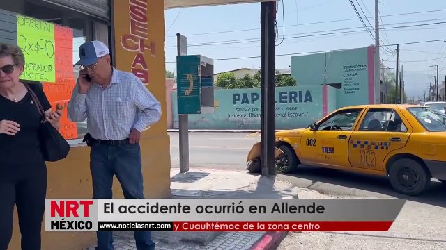 La pasajera del taxi resultó policontundida NRT noticias