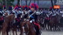 Anniversario fondazione Arma dei Carabinieri, l'esibizione dei Carabinieri a cavallo