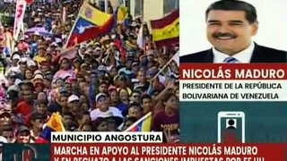 Pdte. Maduro envía saludo fraterno y revolucionario al pueblo del mcpio. Angostura del estado Bolívar