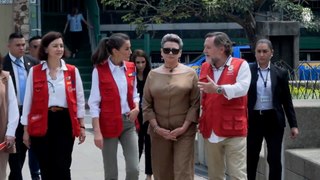 La Reina Letizia y la Primera Dama de Guatemala, juntas en el Parque Centenario