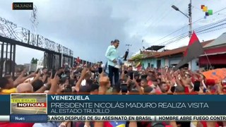 Pueblo del estado Trujillo recibe con alegría al Pdte. Maduro