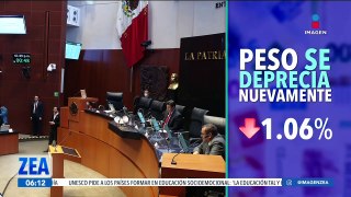 El peso mexicano se depreció nuevamente