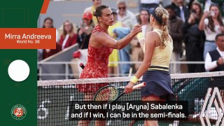 Andreeva 'didn't expect' to be in the French Open semi-finals