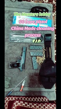 Cleaning of 30 bore pistol
