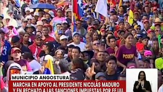 Bolívar | Habitantes del mcpio. Angostura marchan en respaldo al Pdte. Nicolás Maduro