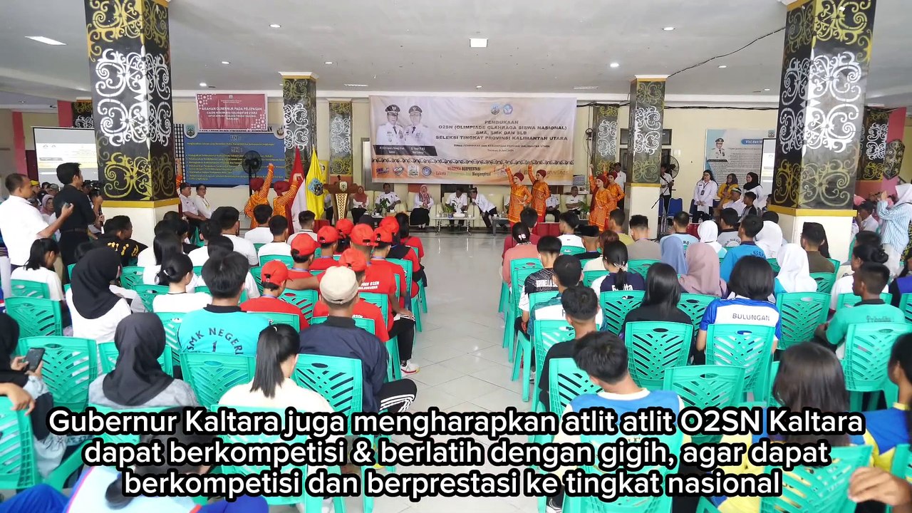 Buka O2SN Tingkat Provinsi Gubernur Kaltara Harapkan dapat Berprestasi