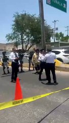 Debido a esto, un vehículo de la Guardia Nacional volcó sobre Periférico