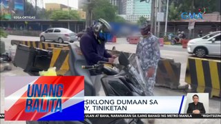 6 na motorsiklong dumaan sa EDSA busway, tiniketan | Unang Balita