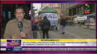 Protestas en Colombia contra el paramilitarismo