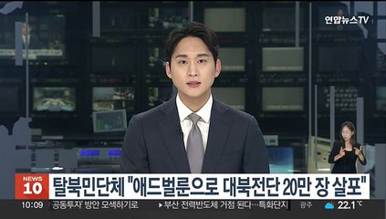 탈북민단체 "애드벌룬으로 대북전단 20만장 살포"
