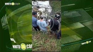 Aparatoso accidente en la Vía La Unión-Sonsón deja un herido grave