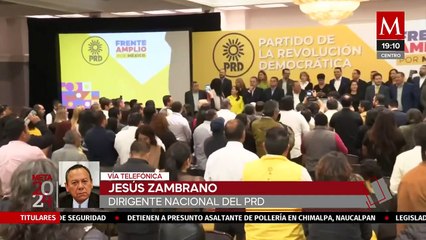 "Van a salir votos a favor del PRD": Jesús Zambrano sobre el riesgo de perder el registro