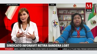 Claudia Morales, directora del Conapred, condena al Sindicato del Infonavit por retirar bandera LGBT