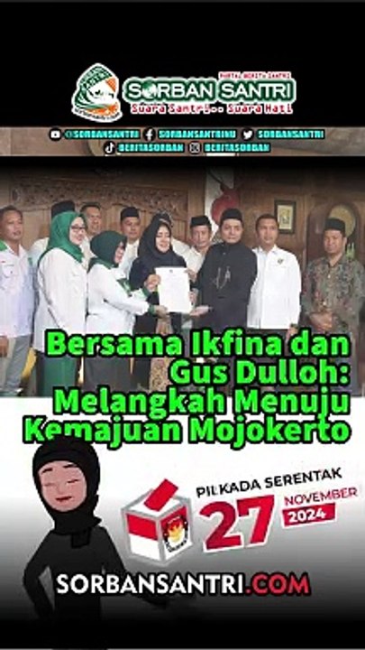 PKB Usung Ikfina dan Gus Dulloh di Pilkada Mojokerto 2024